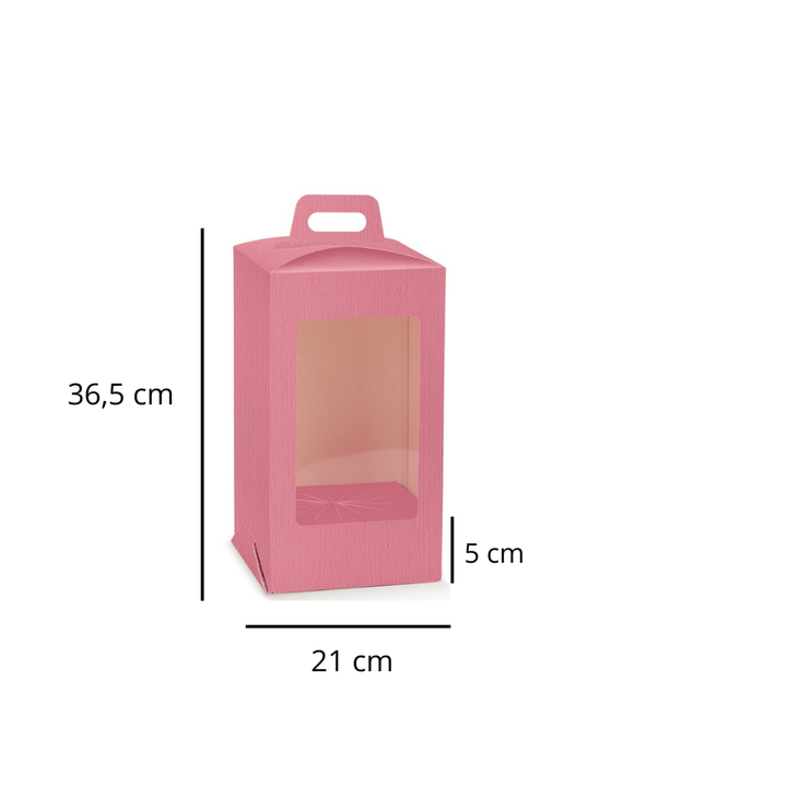 Scatola Portauovo di Pasqua Rosa con Finestra Trasparente – Elegante e Raffinata