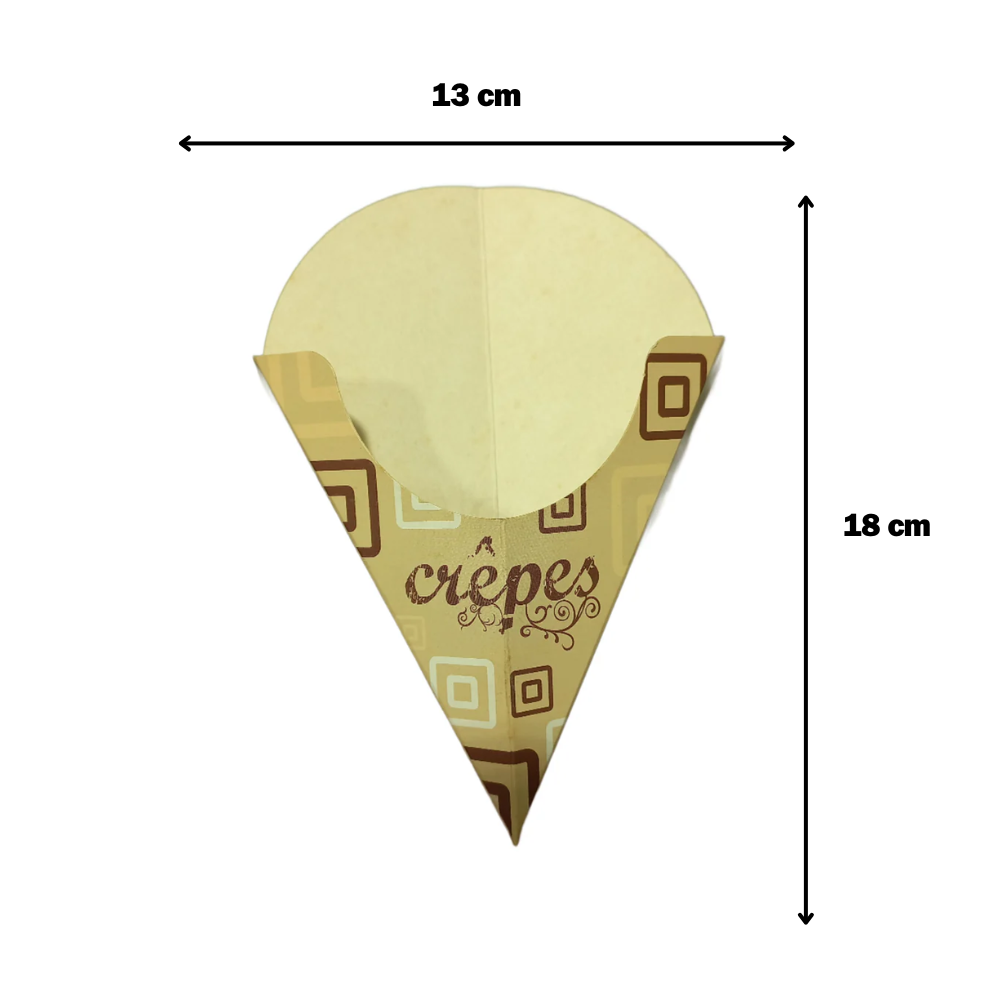 500 pezzi Porta Crepes in Carta 18x13cm