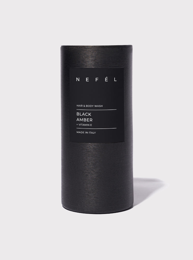 Shampoo Doccia Nefél Black Amber 480ml – Alchimia d’Oriente per Corpo e Capelli
