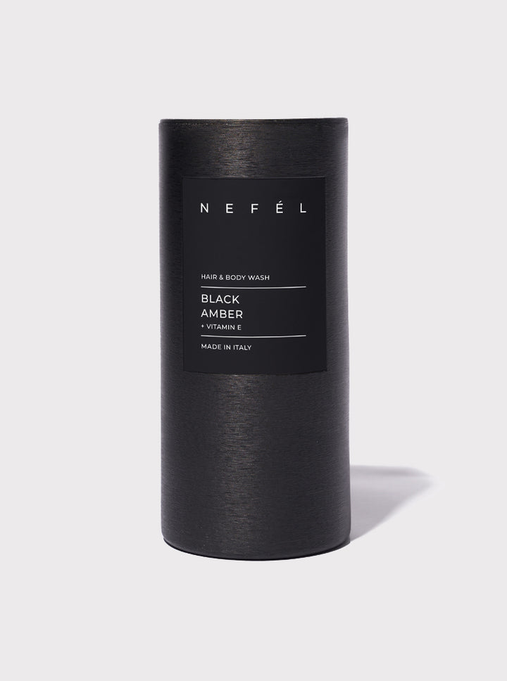 Shampoo Doccia Nefél Black Amber 480ml – Alchimia d’Oriente per Corpo e Capelli