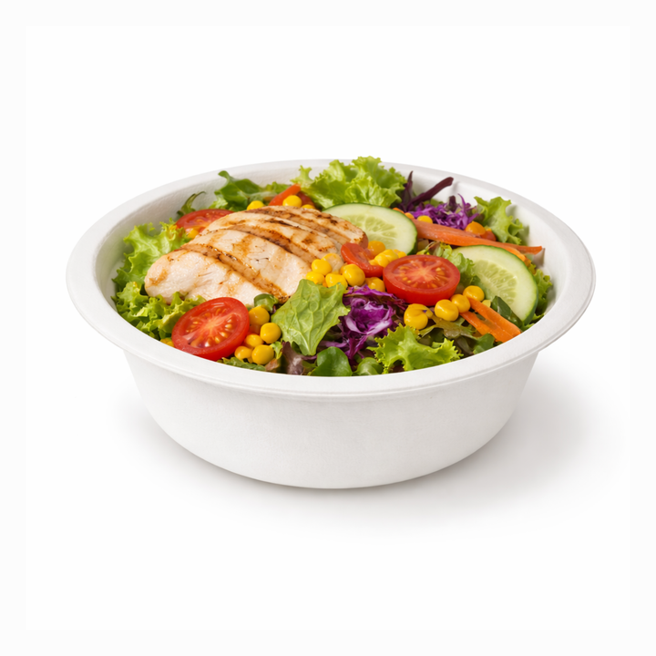 50pz Piatti tondi fondi, ciotole in polpa di cellulosa