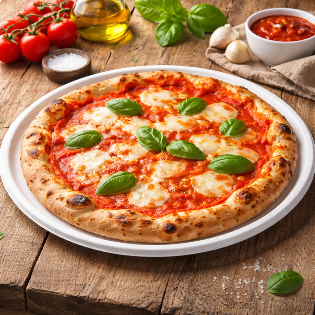 Piatti Pizza in polpa di cellulosa biodegradabili - diametro 32cm