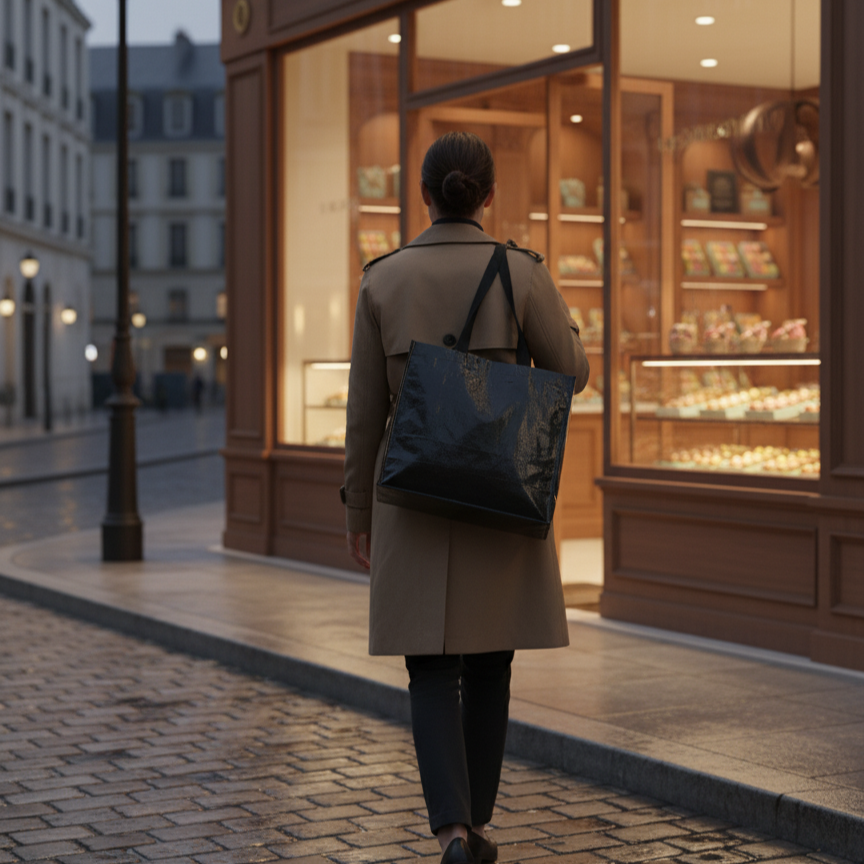 Shopper Riutilizzabile in PP Laminato – 39x14x35 cm