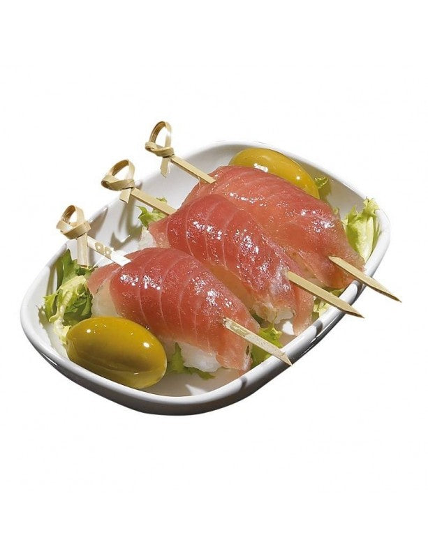 Spiedini con Nodo in Legno di Bamboo – Eleganza e Sostenibilità per i Tuoi Aperitivi