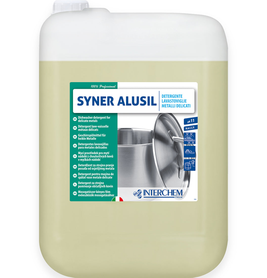 Detergente Syner Alusil lavastoviglie Metalli Delicati Interchem - 10kg