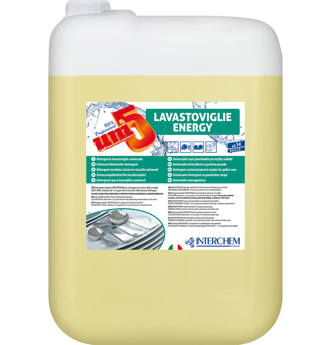 Detergente Uni5 lavastoviglie Energy Interchem