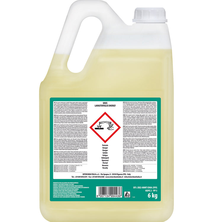 Detergente Uni5 lavastoviglie Energy Interchem
