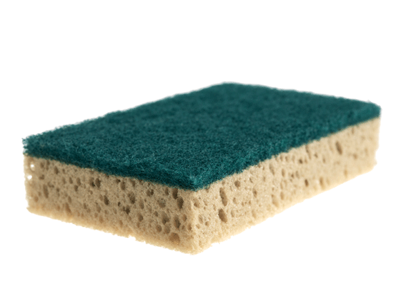 10 pezzi Spugna con Abrasivo Verde Vileda Professional – 14x9 cm