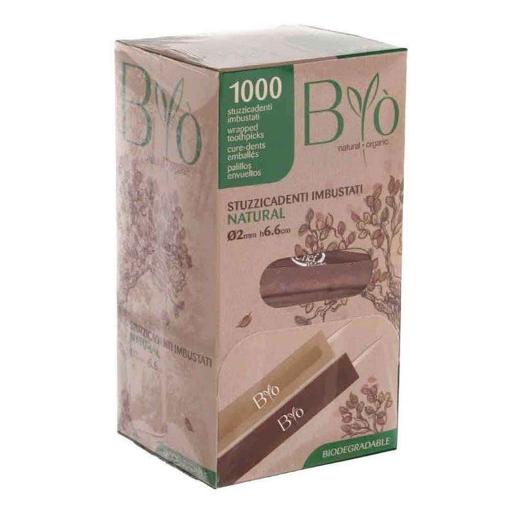 1000pz Box stuzzicadenti imbustati singolarmente