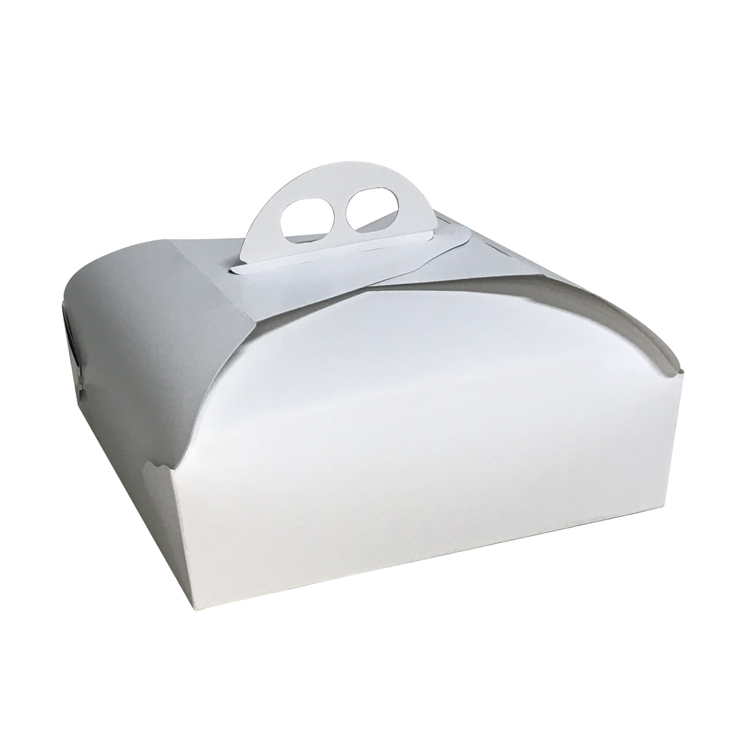 25pz Scatole porta Torta quadrate con manico