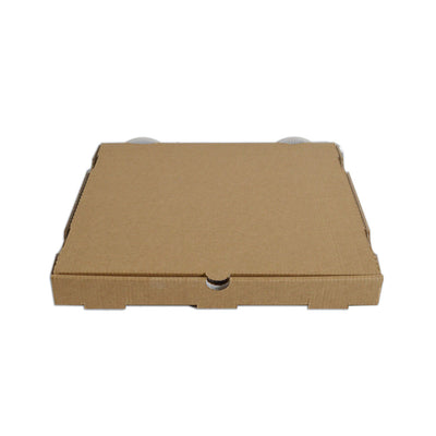 100pz Scatole pizza in cartoncino avana 33x33cm modello Americano