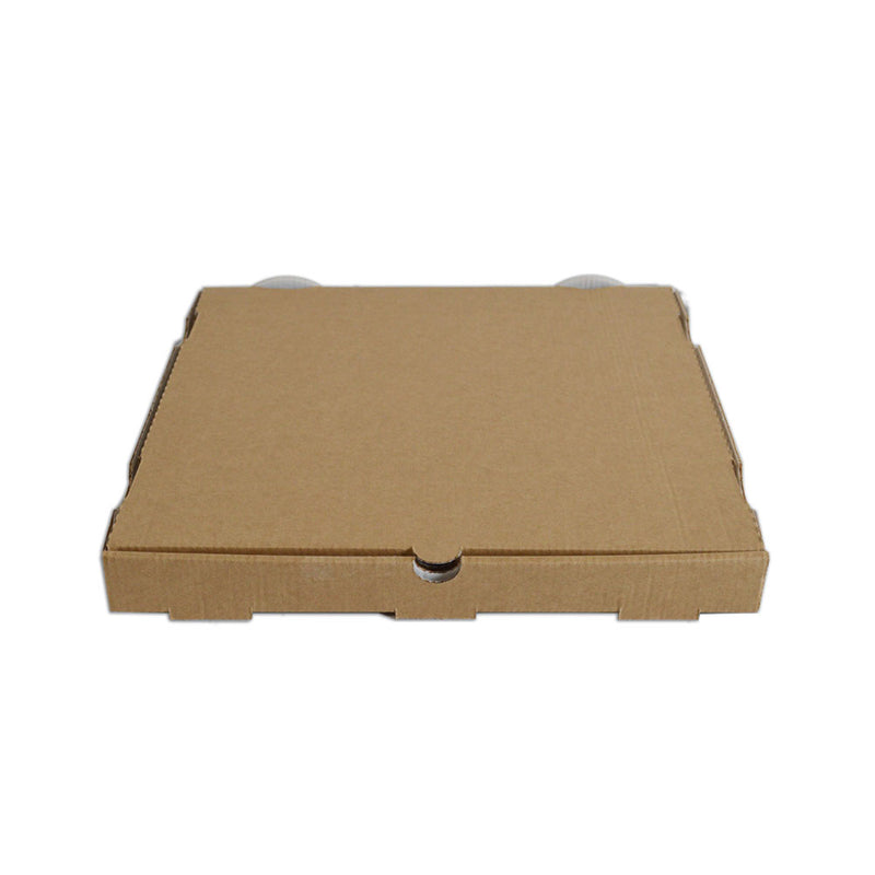 100pz Scatole pizza in cartoncino avana 33x33cm modello Americano