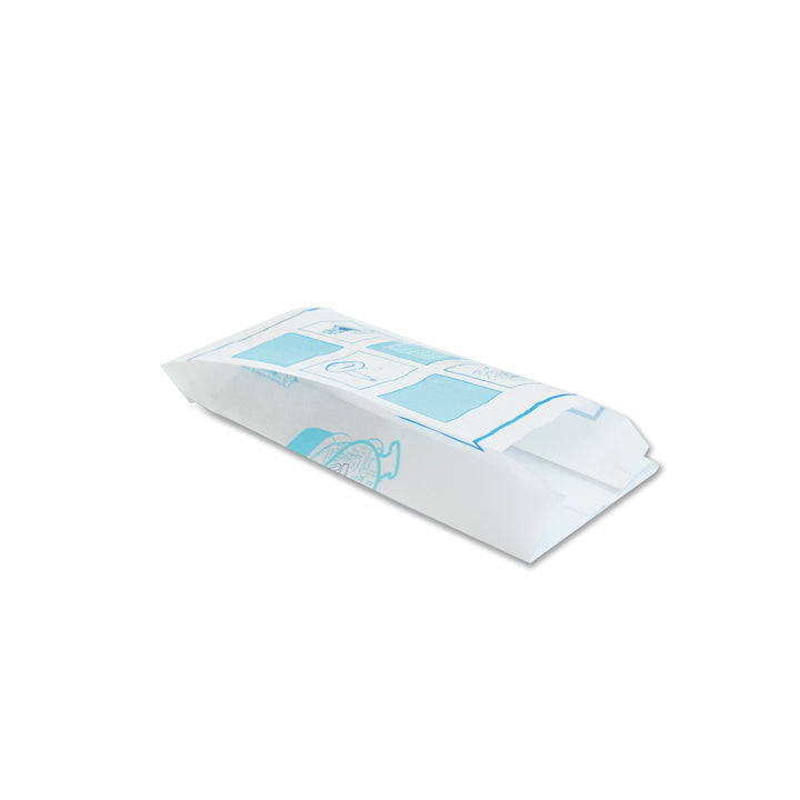1000pz Sacchetti antigrasso azzurri e bianchi per Kebab 10x25cm