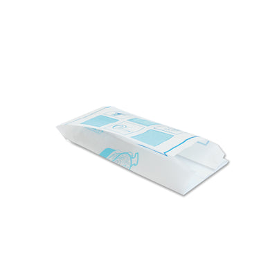 1000pz Sacchetti Antigrasso azzurri e bianchi per Kebab 10x25cm