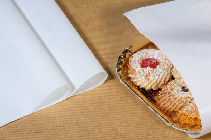 10kg Fogli di carta imballo kraft bianca per pane e alimenti