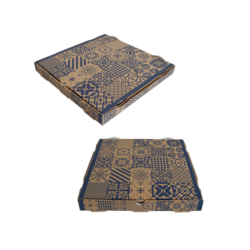 100pz Scatole Pizza in cartone rigido modello Americano 33x33cm h3,5