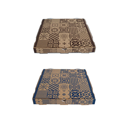 100pz Scatole Pizza in cartone rigido modello Americano 33x33cm h3,5