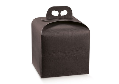 1pz Scatola porta panettone in cartone con maniglia Scotton 20x20cm h18cm