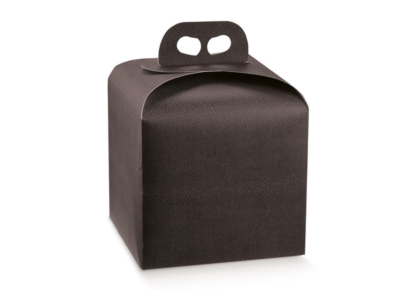 1pz Scatola porta panettone in cartone con maniglia Scotton 20x20cm h18cm