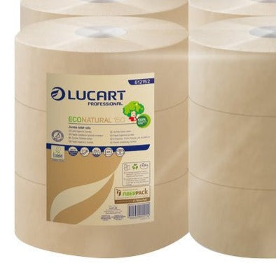 Carta igienica mini Jumbo Lucart 100% Fibre Riciclate - 12pz