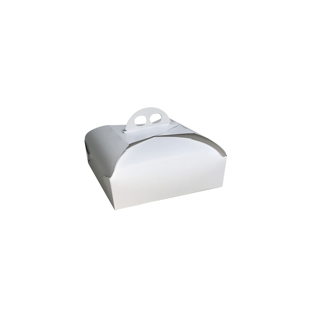 25pz Scatole porta Torta quadrate con manico