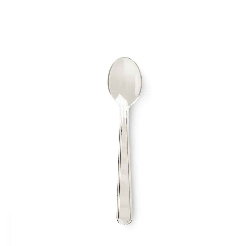 50pz Cucchiaini pulz spoon Compostabili trasparenti 10cm