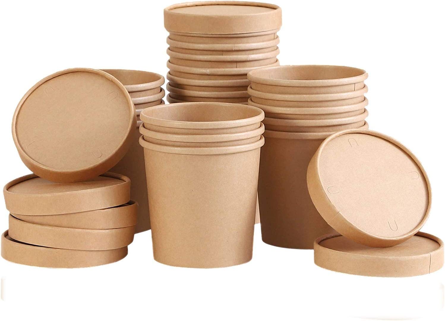 Tasca per patatine fritte in cartone kraft 115x90mm H140mm 480ml