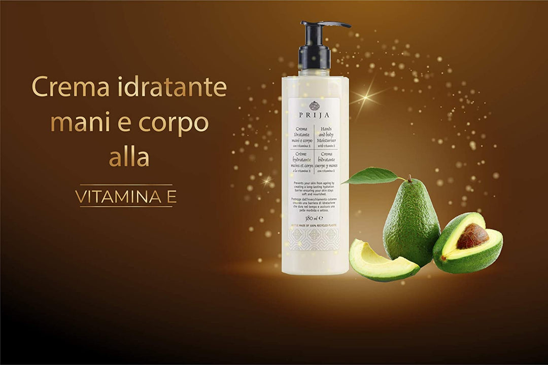 Crema Idratante Prija mani e corpo con Vitamina E Gfl 380ml