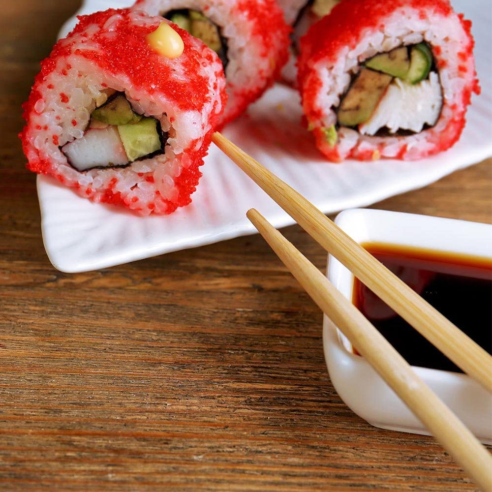 Bacchette Sushi in Bambù – 21 cm, Imbustate Singolarmente (100 Pezzi)
