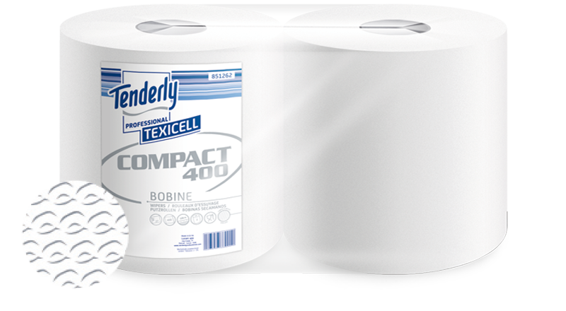 Bobine di carta Tenderly texicell Compact 400 - 2pz
