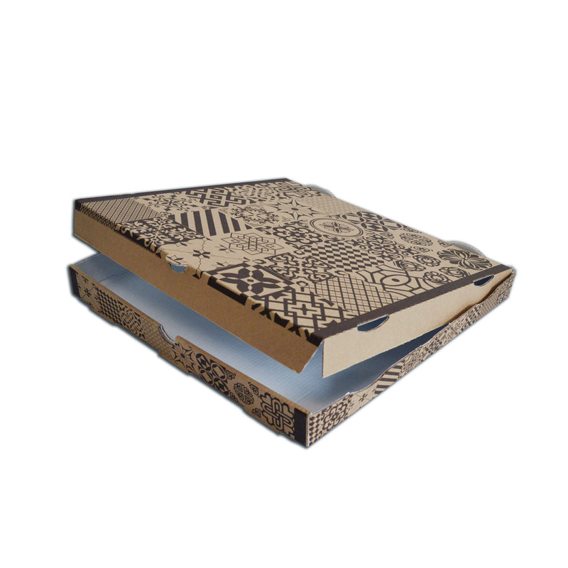 100pz Scatole Pizza in cartone rigido modello Americano 33x33cm h3,5
