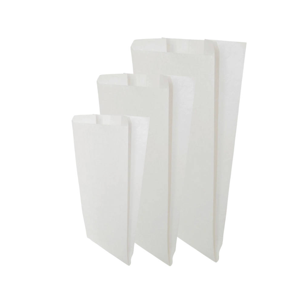 Sacchetti per pane, panini e baguette in carta kraft Bianchi