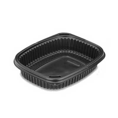 40pz Contenitori monouso per alimenti neri 100% riciclabili