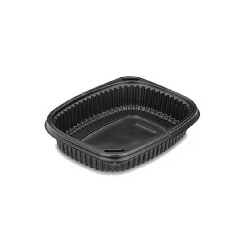 40pz Contenitori monouso per alimenti neri 100% riciclabili