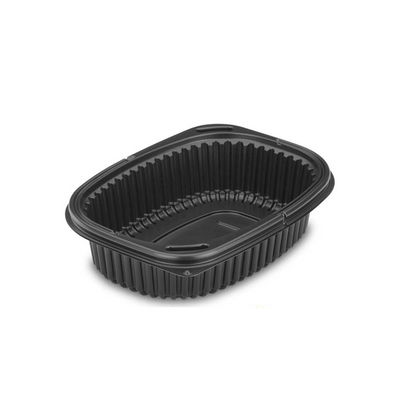 40pz Contenitori monouso per alimenti neri 100% riciclabili