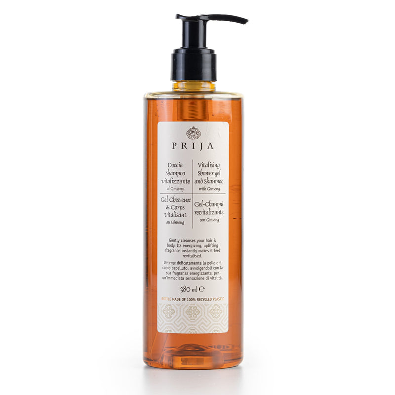 Doccia Shampoo Prija vitalizzante al ginseng Gfl - 380ml