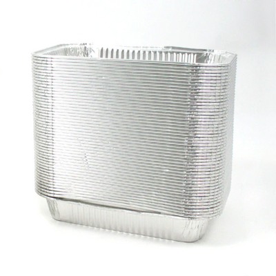 100pz Teglie contenitori ermetici in alluminio bordo L 100% riciclabili