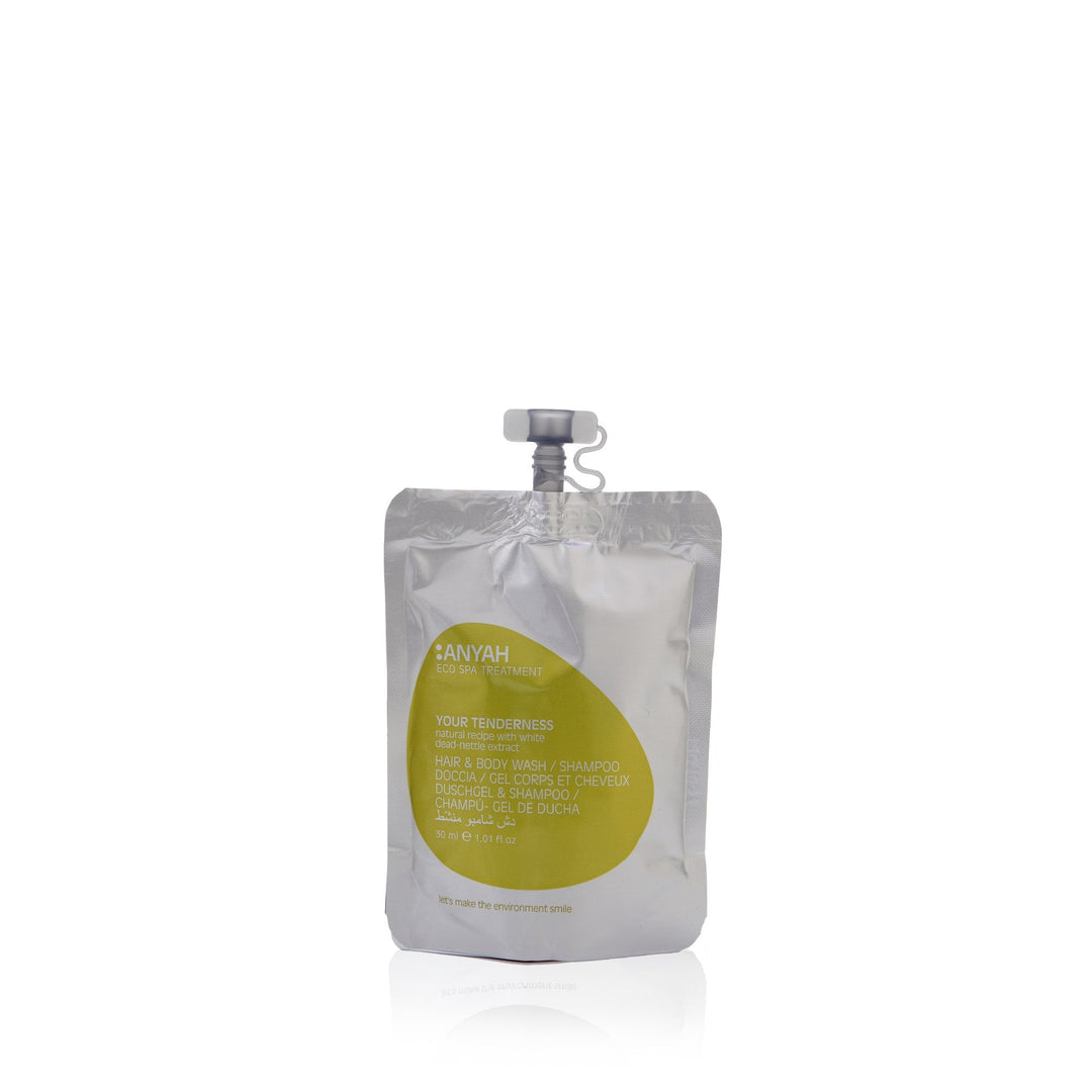200pz Shampoo Doccia con estratti di ortica doypack Anyah 30ml