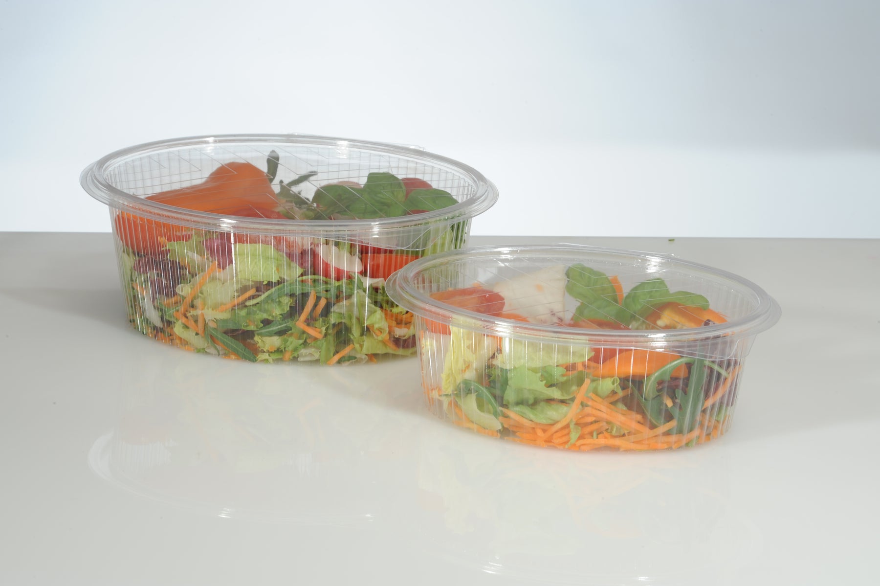 50pz Vaschette ovali Cuki Professional trasparenti per alimenti con co –  NaturalCart
