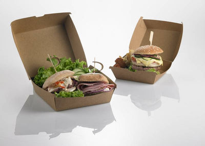 Contenitori porta hamburger Carta Kraft Avana