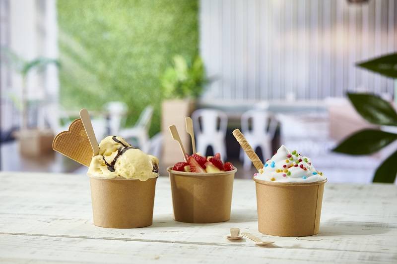 Coppette Gelato in Cartoncino Avana Riciclabili – Confezione da 50 Pezzi