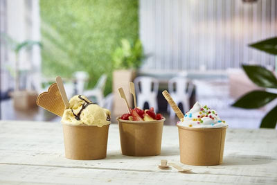 Coppette gelato in cartoncino avana - 50pz