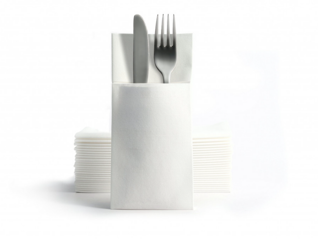 Tovagliolo con Tasca Portaposate in Airlaid – Eleganza e Praticità per la Tavola