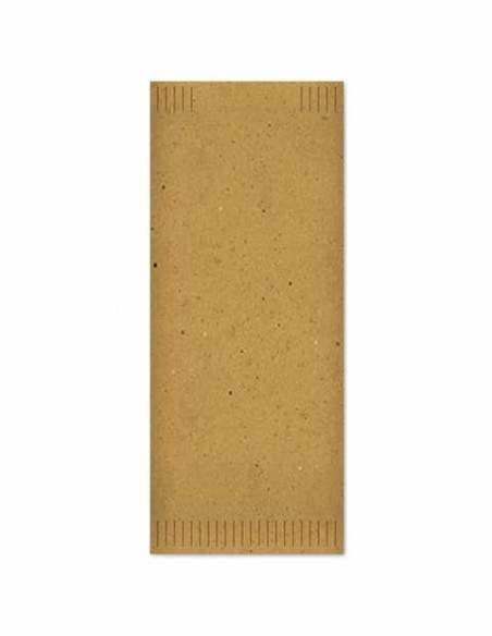 Sacchetti Portaposate in Carta Paglia Avana con Tovagliolo Bianco – 25x10 cm