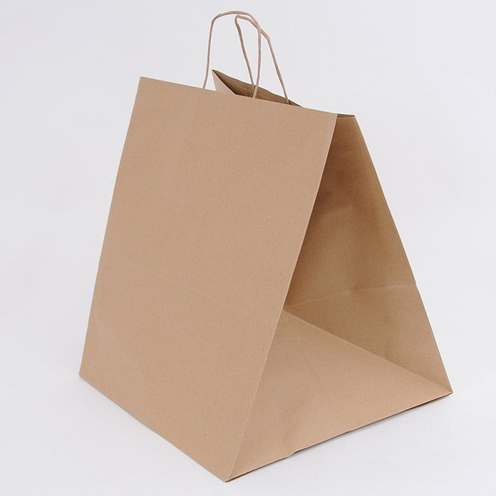 100pz Shopper Asporto Pizze carta kraft Avana 33x33cm