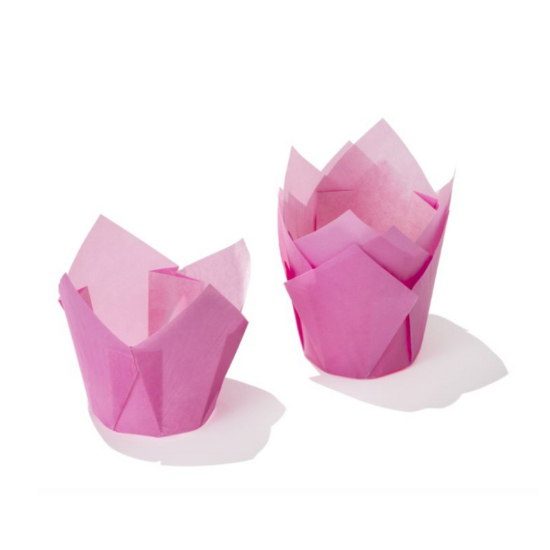 120pz Pirottini per Muffin Tulipano colorati 5cm