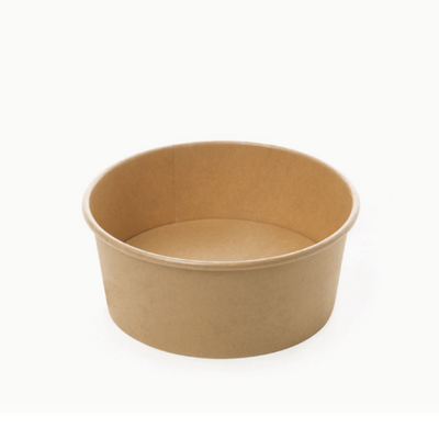 50pz Contenitore Poke e Insalata in Carta Kraft avana