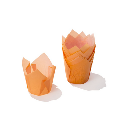 120pz Pirottini per Muffin Tulipano colorati 5cm