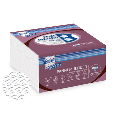 Panni multiuso Texicell carta a secco Tenderly professional 29x34cm - 40pz