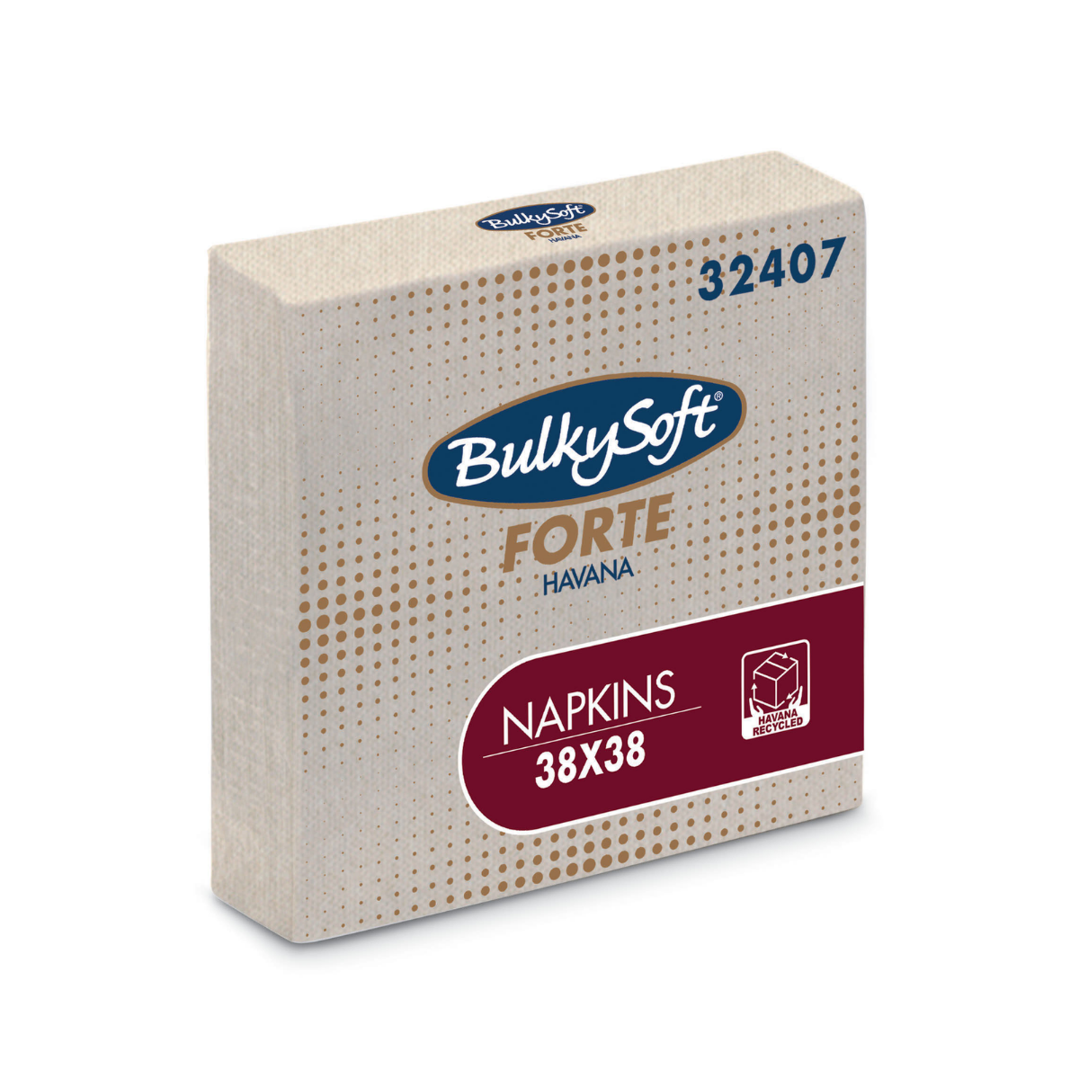 BULKYSOFT Tovaglioli colorati in pura cellulosa 24x24cm - 100 pz